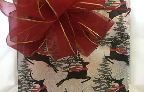 Gift Wrap Deer